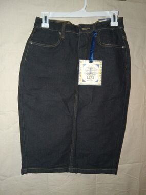 Lexi Jeans Women's Black Denim Pencil Skirt